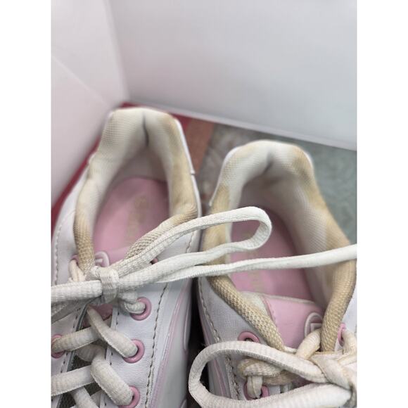 Etonic Womens Shoes GLOW IN THE DARK Flame Pink Bowling Perfect Slides Size 7 - Picture 4 of 10